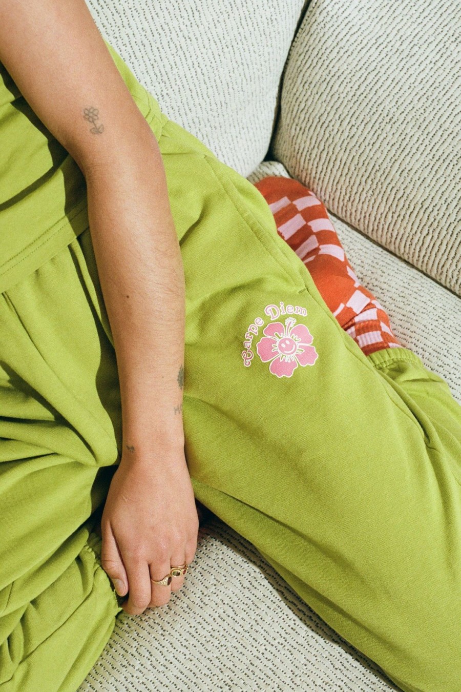 Women Emma Mulholland on Holiday Pants | Carpe Diem Track Pant