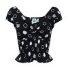 Women Emma Mulholland on Holiday Tees & Tops | Polka Dot Ruched Top