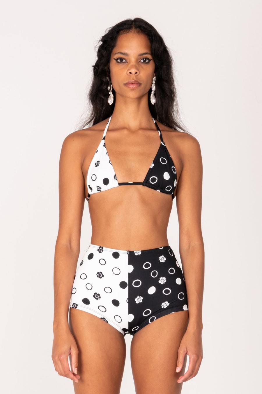 Women Emma Mulholland on Holiday Swimwear | Polka Dot Triangle Bikini Top