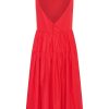 Women Emma Mulholland on Holiday Dresses & Skirts | Forever Yours Gathered Midi Dress-Red