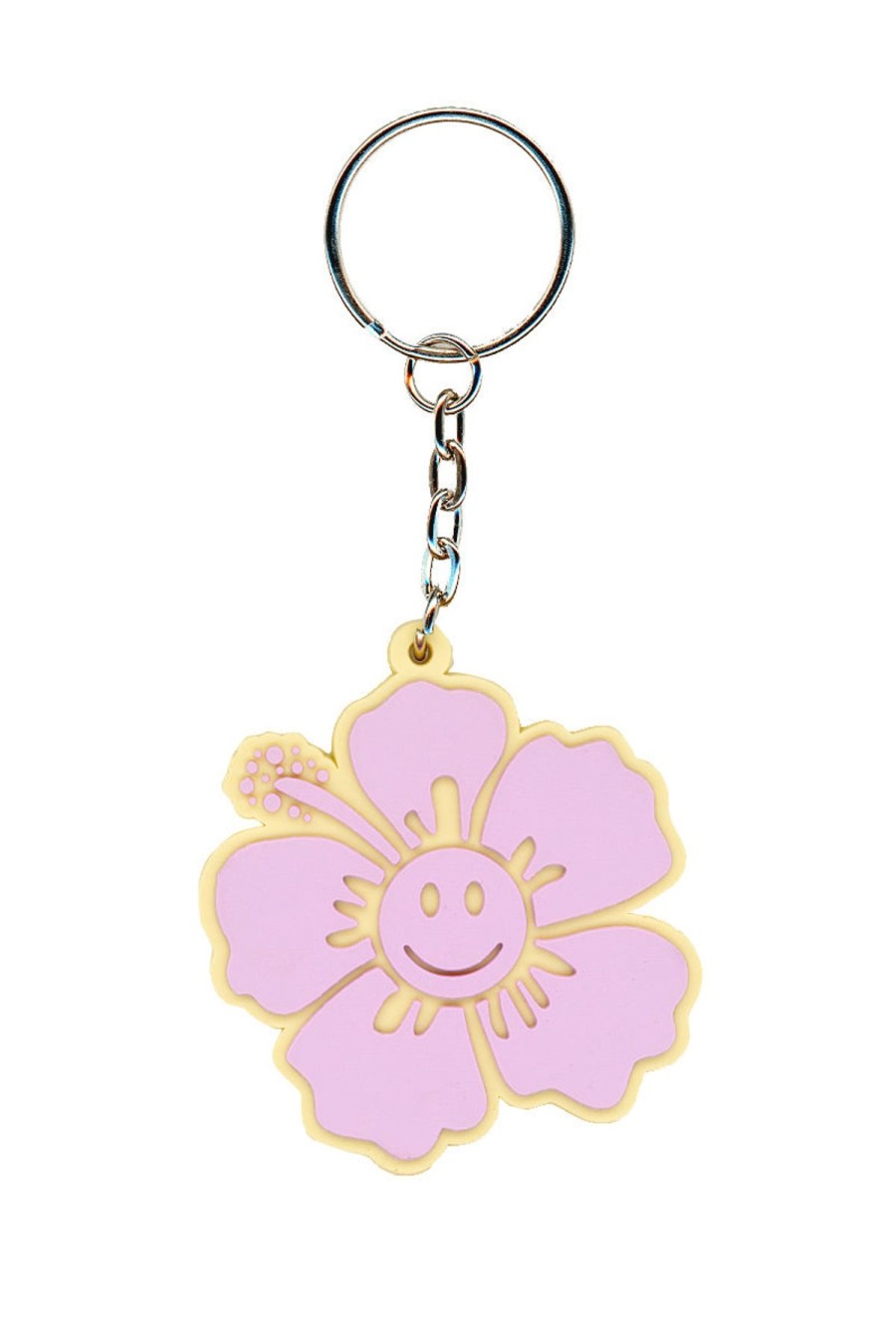 Accessories Emma Mulholland on Holiday | Happy Hibiscus Key Ring-Lilac/Cream