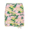 Women Emma Mulholland on Holiday Swimwear | Butterfly Camo Ruched Skirt-Pink/Green