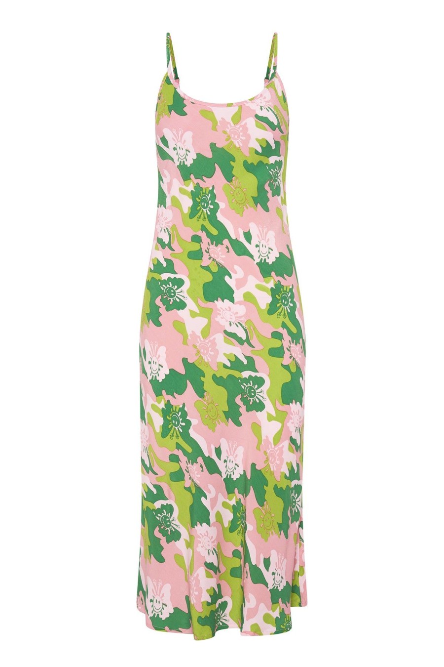 Women Emma Mulholland on Holiday Dresses & Skirts | Butterfly Camo Vacation Slip Dress