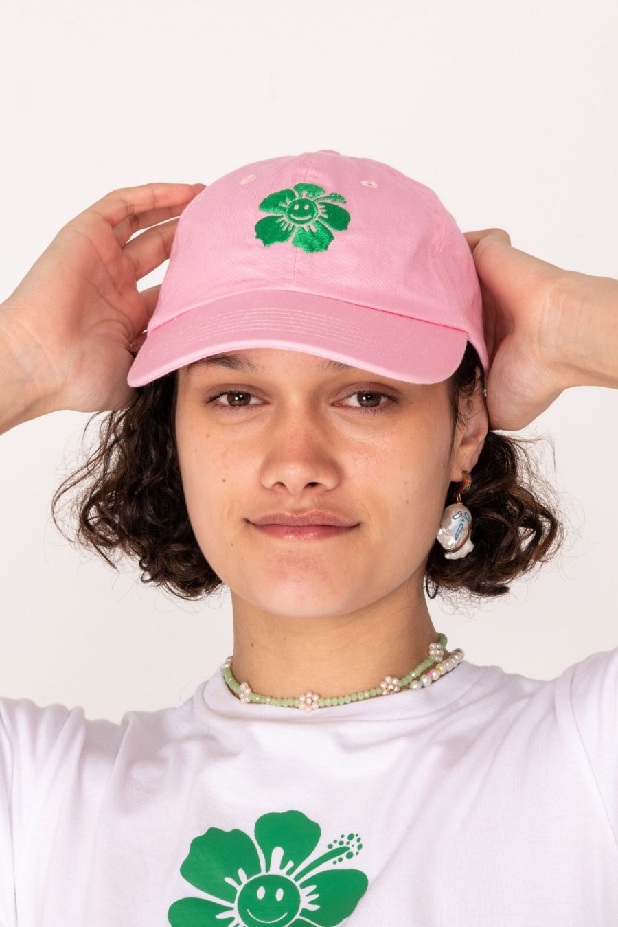 Accessories Emma Mulholland on Holiday | Happy Hibiscus Cap-Pink