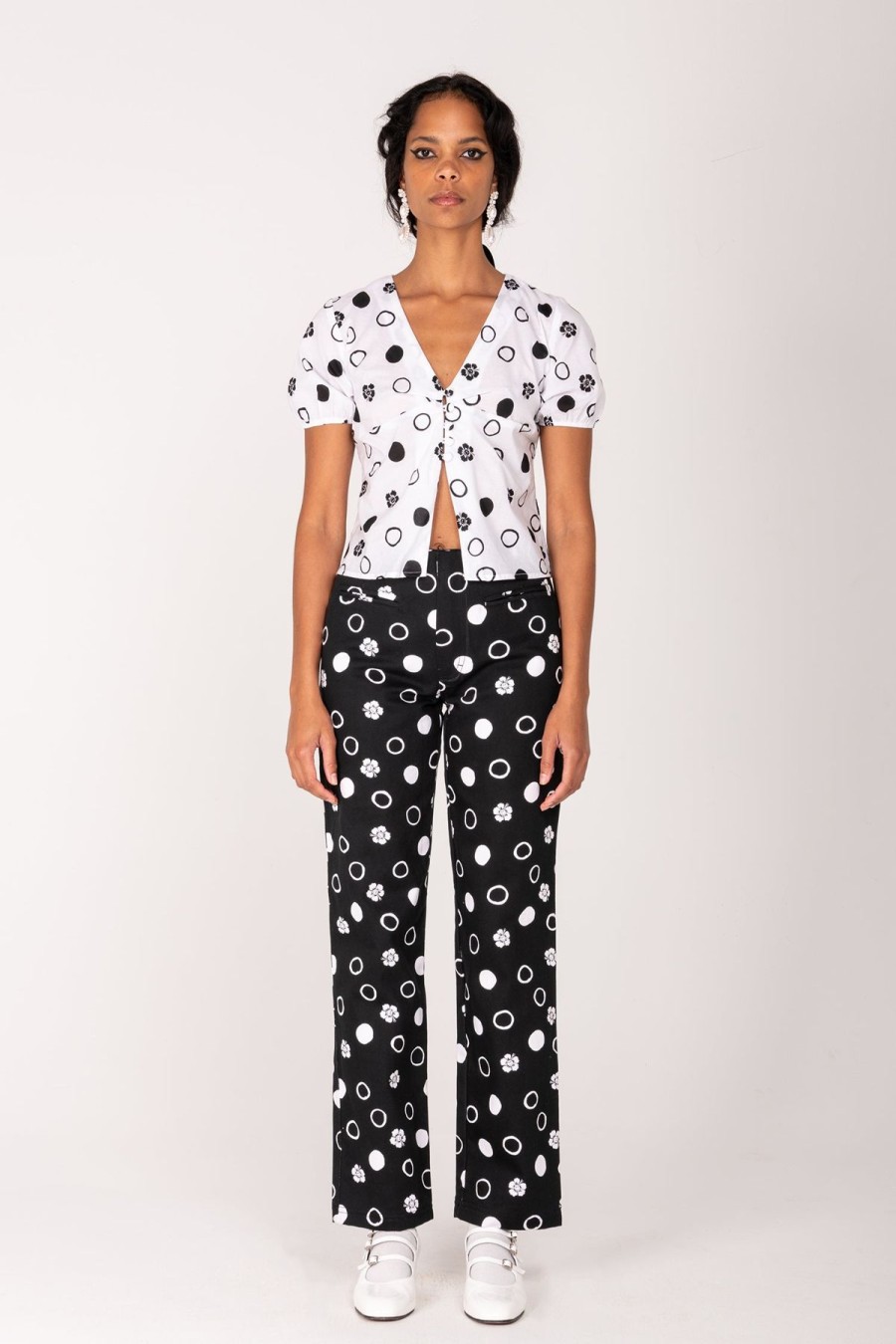 Women Emma Mulholland on Holiday Tees & Tops | Polka Dot Blouse