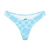 Women Emma Mulholland on Holiday Swimwear | Happy Check Cheeky Bikini Bottom-Sky Blue