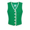 Women Emma Mulholland on Holiday Tees & Tops | Spaghetti Vest-Green/Pink