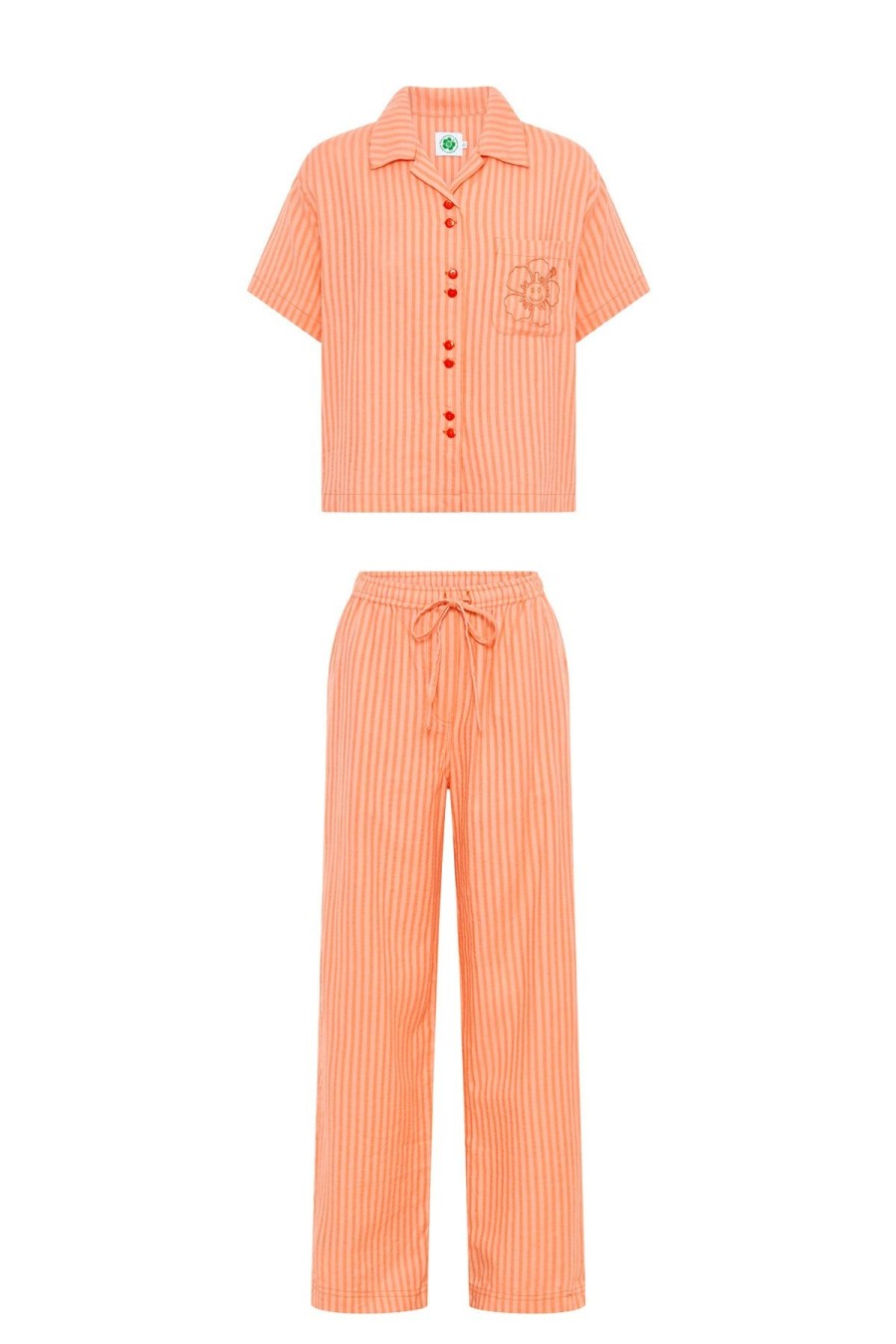 Women Emma Mulholland on Holiday Resort Sets | Wavy Long Resort Set-Apricot