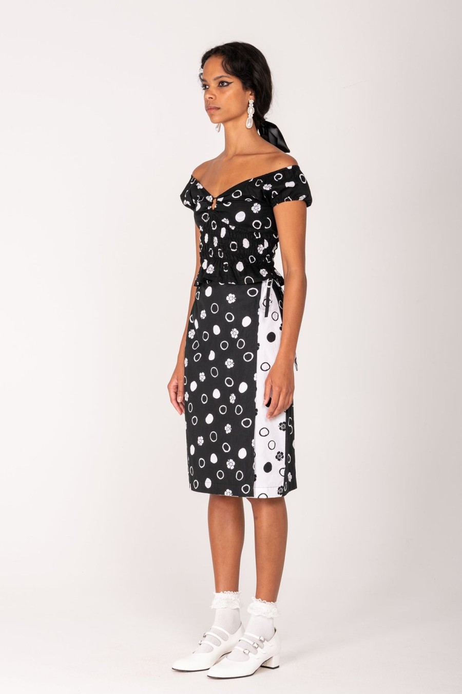 Women Emma Mulholland on Holiday Dresses & Skirts | Polka Dot Midi Wrap Skirt