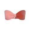 Women Emma Mulholland on Holiday Swimwear | Clam Shell Bandeau Bikini Top-Red/Peach