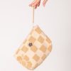 Accessories Emma Mulholland on Holiday | Happy Check Beach Pouch-Sand
