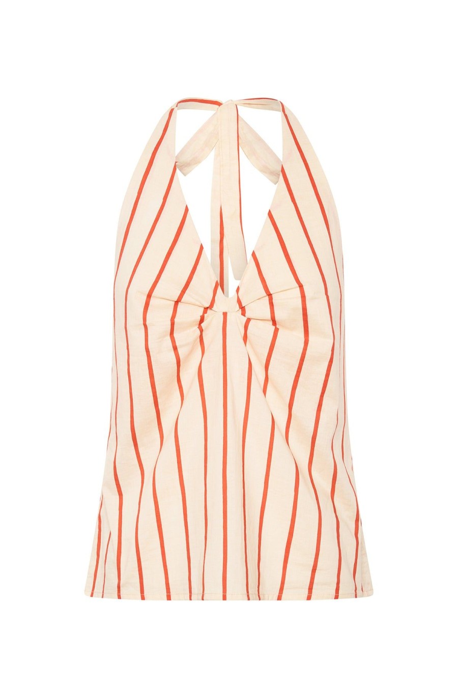 Women Emma Mulholland on Holiday Tees & Tops | Thin Stripe Halter Top