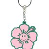 Accessories Emma Mulholland on Holiday | Happy Hibiscus Key Ring-Pink/Green