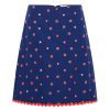 Women Emma Mulholland on Holiday Party Wear | Dolce Vita Broderie Skirt-Navy/Red