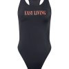 Women Emma Mulholland on Holiday Swimwear | Easy Living One Piece-Black/Red