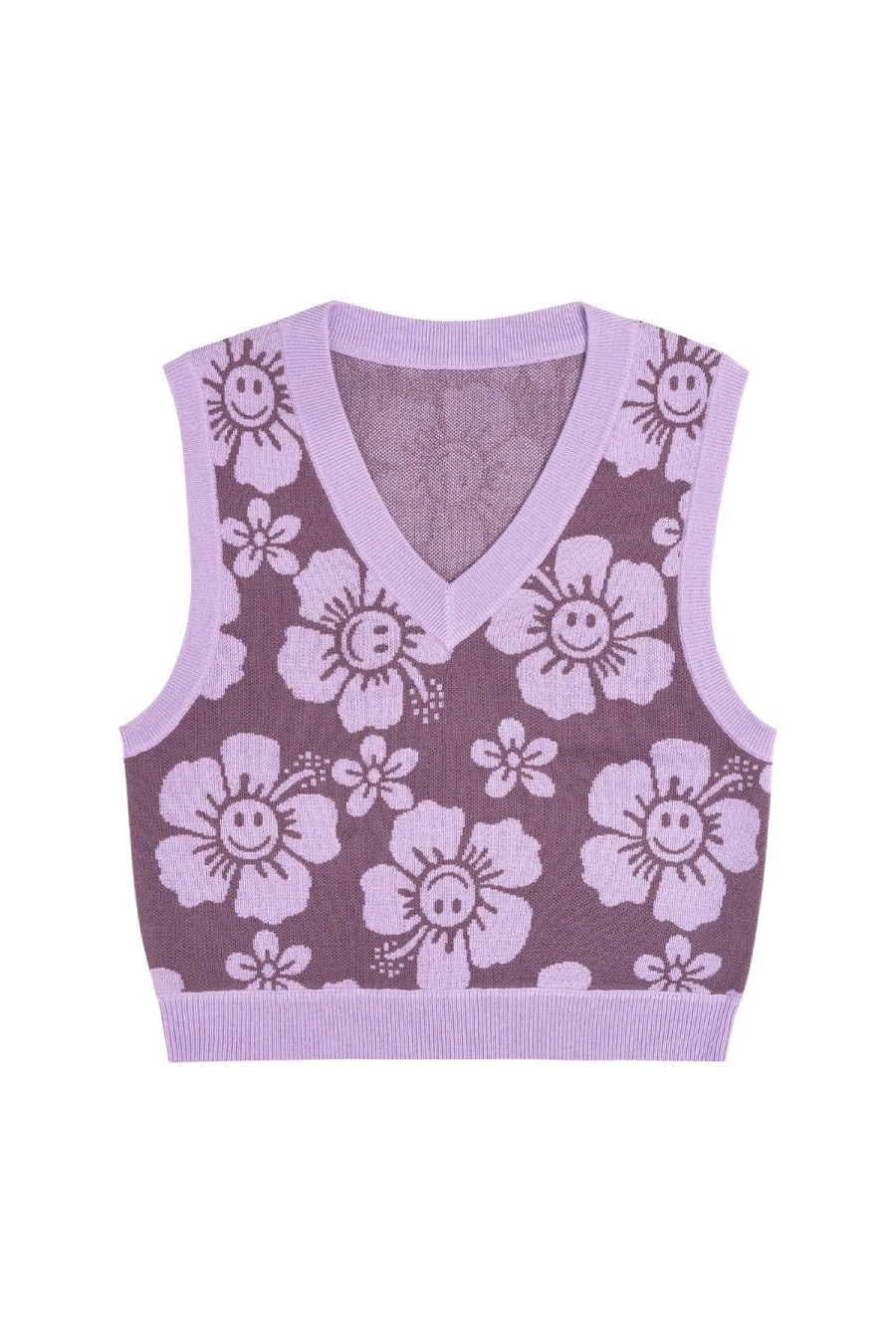 Women Emma Mulholland on Holiday Knitwear | Happy Hibiscus Knit Vest