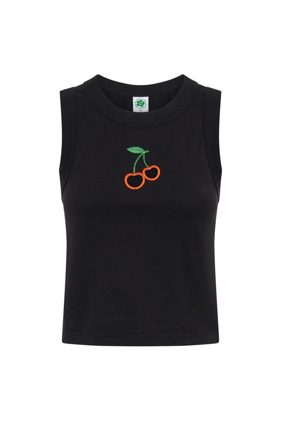 Women Emma Mulholland on Holiday Tees & Tops | Cherry Bomb Tank Top-Black
