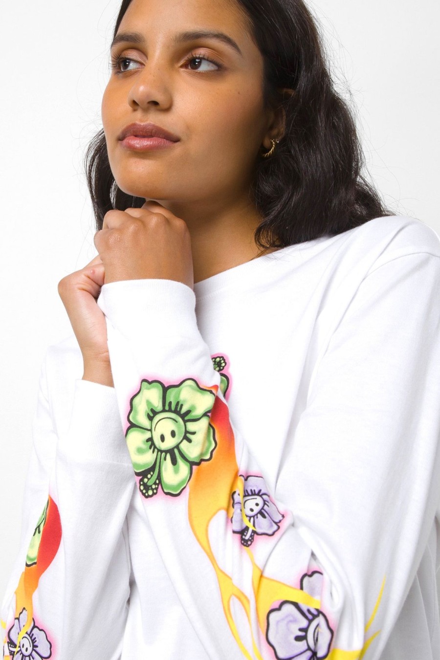 Women Emma Mulholland on Holiday Tees & Tops | Long Sleeve Bff Tee Vans X Em On Holiday