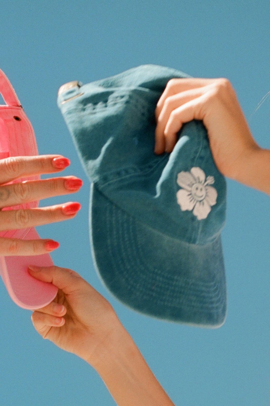 Accessories Emma Mulholland on Holiday | Happy Hibiscus Cap-Blue