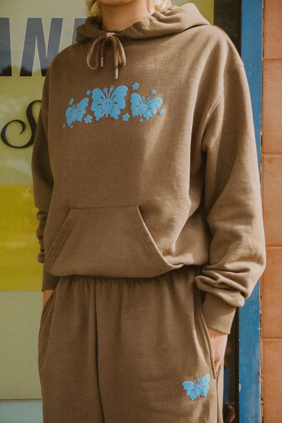 Women Emma Mulholland on Holiday Sweats | Happy Butterfly Hoodie