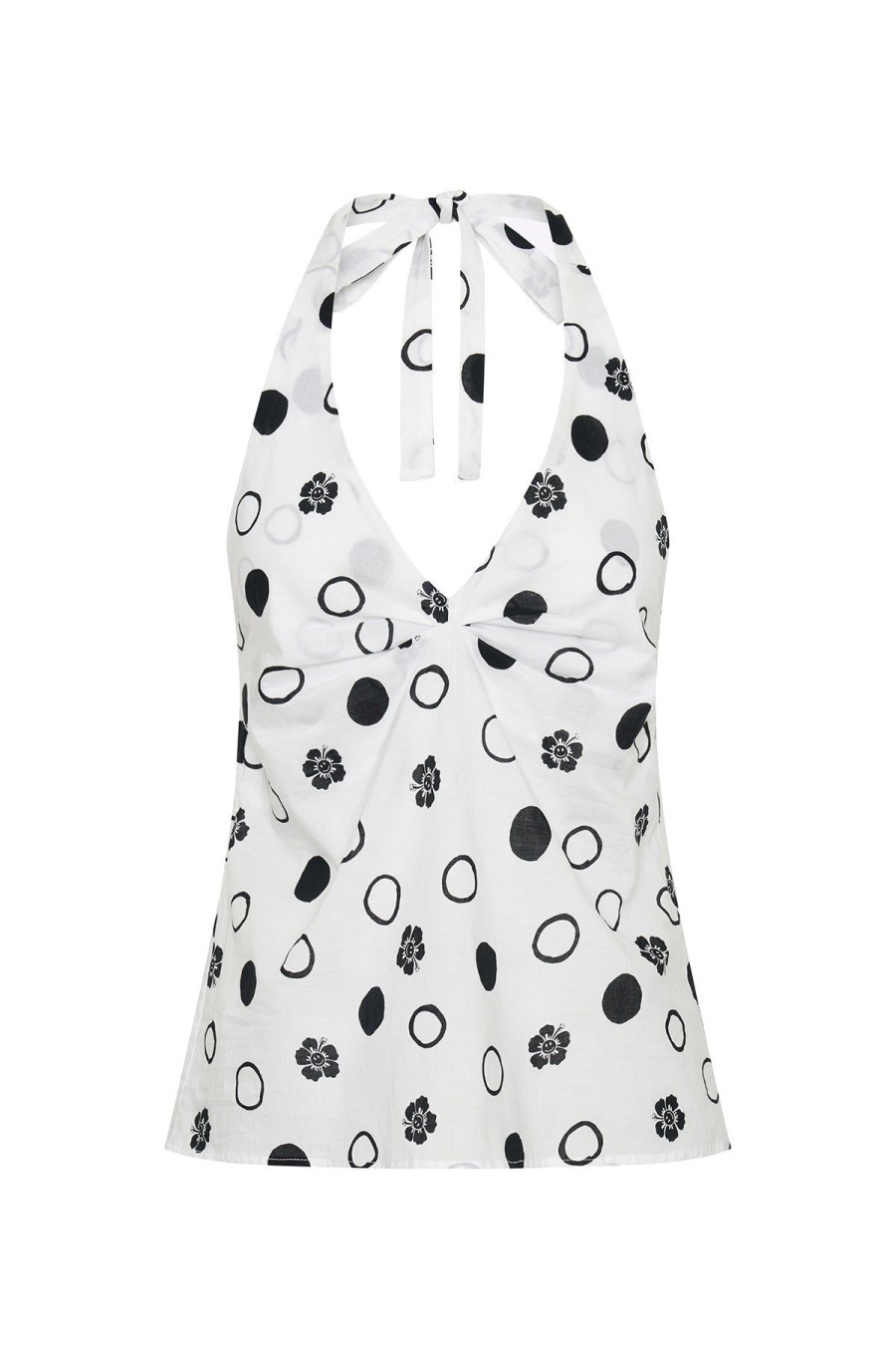 Women Emma Mulholland on Holiday Tees & Tops | Polka Dot Halter Top