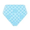 Women Emma Mulholland on Holiday Swimwear | Happy Check High Rise Bikini Bottom-Sky Blue