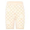 Women Emma Mulholland on Holiday Knitwear | Happy Check Knit Shorts-Sand