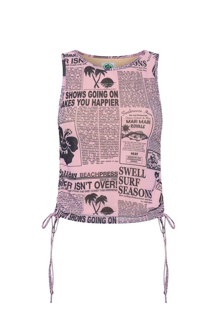 Women Emma Mulholland on Holiday Tees & Tops | Good News Mesh Tank