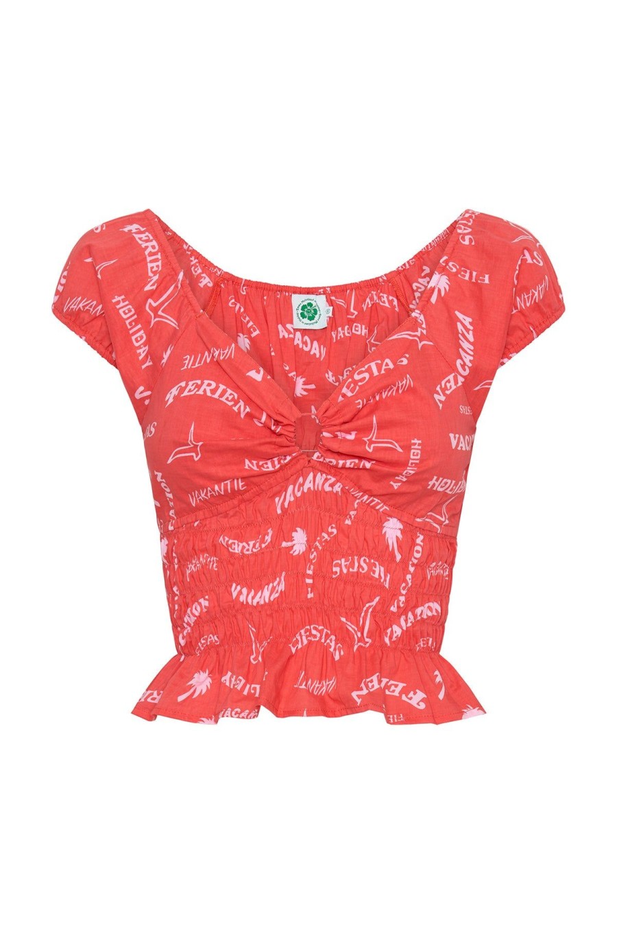 Women Emma Mulholland on Holiday Tees & Tops | Fiesta Ruched Top