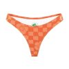 Women Emma Mulholland on Holiday Swimwear | Happy Check Cheeky Bikini Bottom-Burnt Orange
