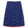Women Emma Mulholland on Holiday Dresses & Skirts | Dolce Vita Broderie Skirt-Navy/Red