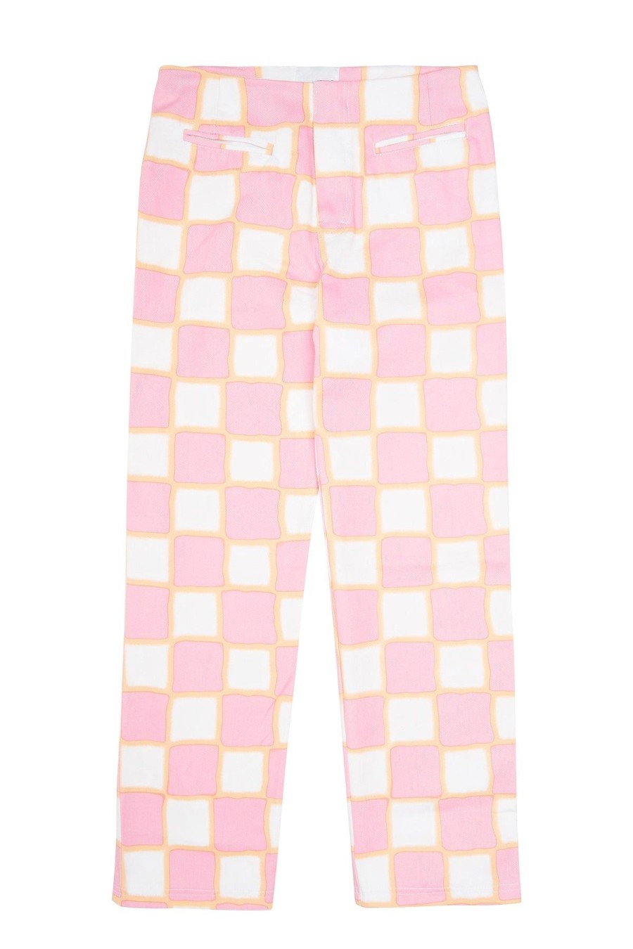 Women Emma Mulholland on Holiday Pants | Airbrush Check Kokomo Pant-Pink