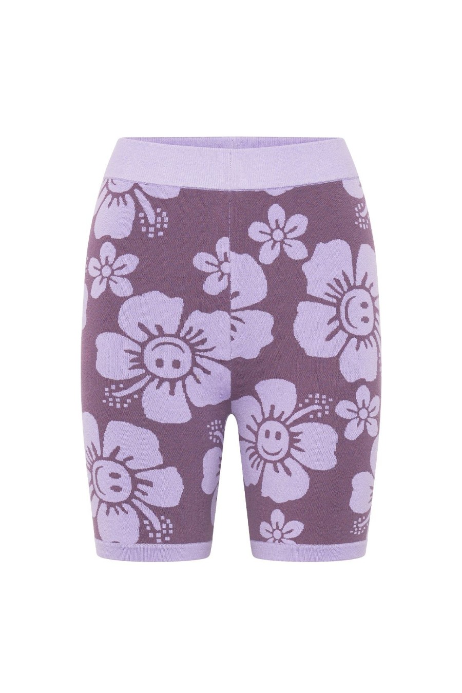 Women Emma Mulholland on Holiday Knitwear | Happy Hibiscus Knit Short-Purple