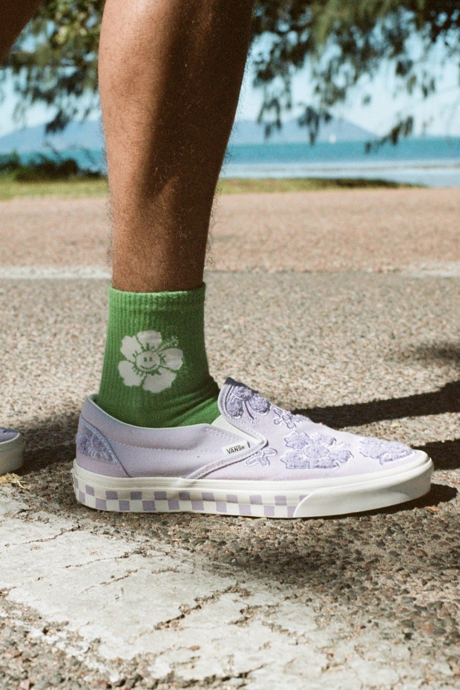 Accessories Emma Mulholland on Holiday | Happy Hibiscus Sock-Green
