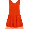 Women Emma Mulholland on Holiday Party Wear | Sunset Broderie Dress-Red/Apricot