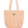 Accessories Emma Mulholland on Holiday | Check Tote Bag-Pink/Orange