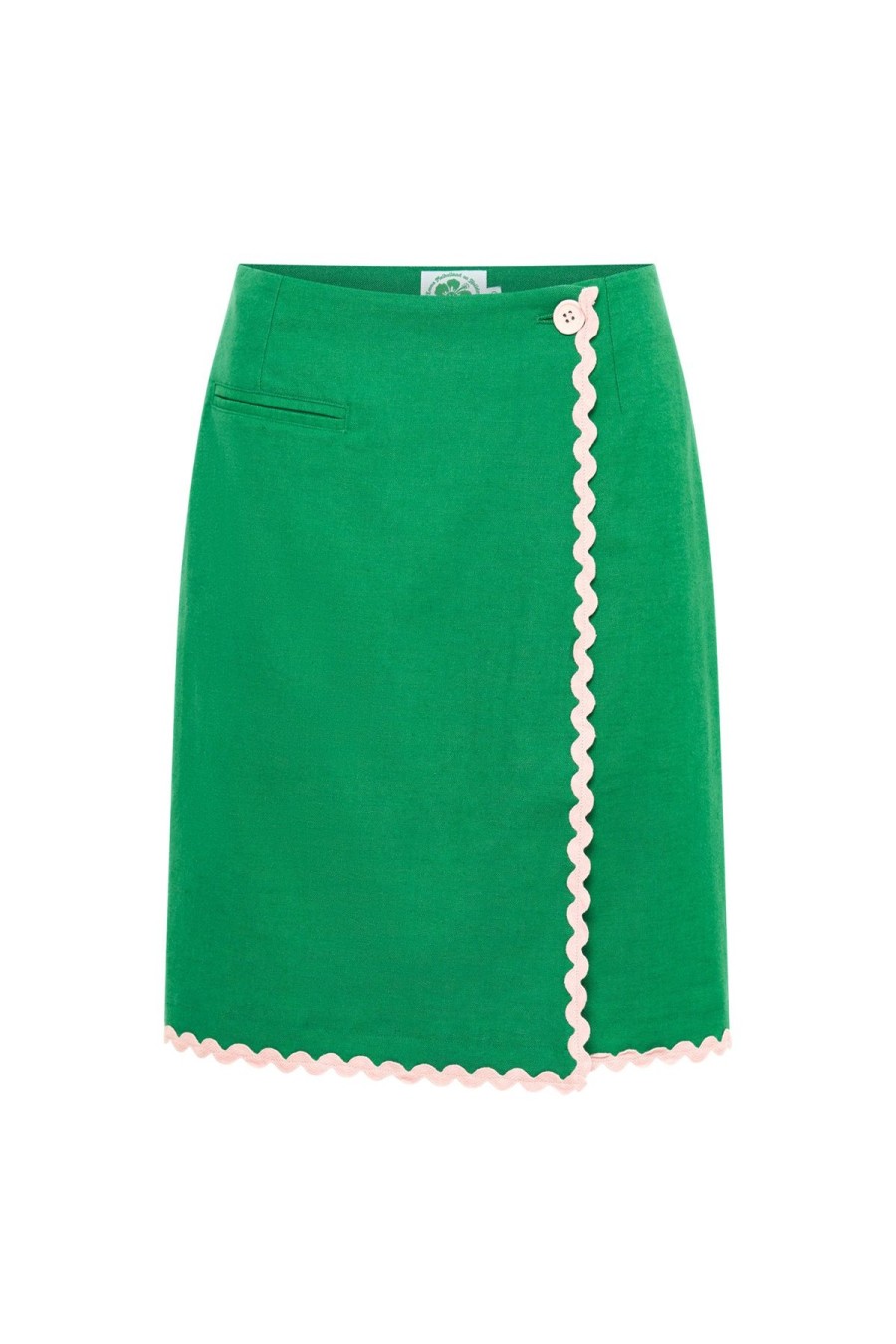Women Emma Mulholland on Holiday Dresses & Skirts | Spaghetti Wrap Skirt-Green/Pink
