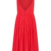 Women Emma Mulholland on Holiday Party Wear | Forever Yours Gathered Midi Dress-Red
