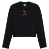 Women Emma Mulholland on Holiday Tees & Tops | Cherry Bomb Long Sleeve Tee-Black