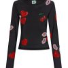Women Emma Mulholland on Holiday Party Wear | Wild At Heart Mesh Top-Black