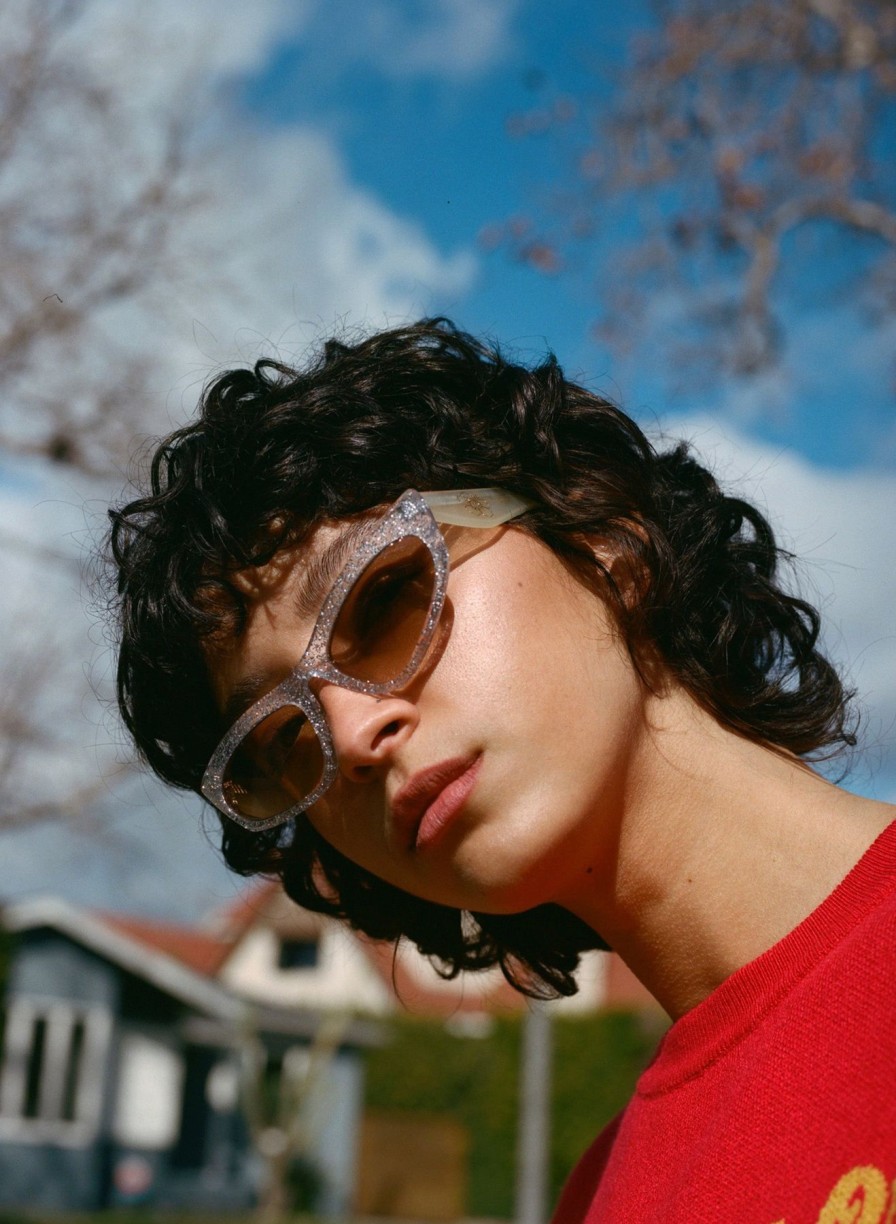 Accessories Emma Mulholland on Holiday | Rendezvous Sunglasses-Clear Sparkle