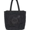 Accessories Emma Mulholland on Holiday | Puff Happy Hibiscus Shoulder Bag-Black