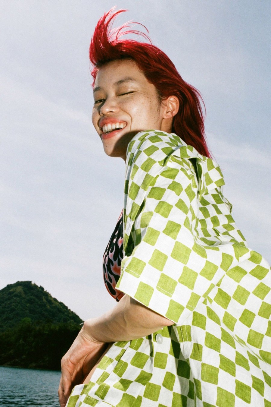 Women Emma Mulholland on Holiday Resort Sets | Check Short Set-Olive