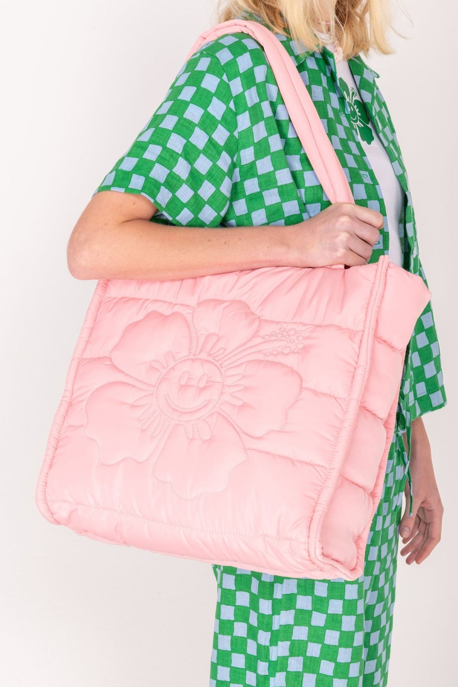 Accessories Emma Mulholland on Holiday | Puff Happy Hibiscus Shoulder Bag-Pink