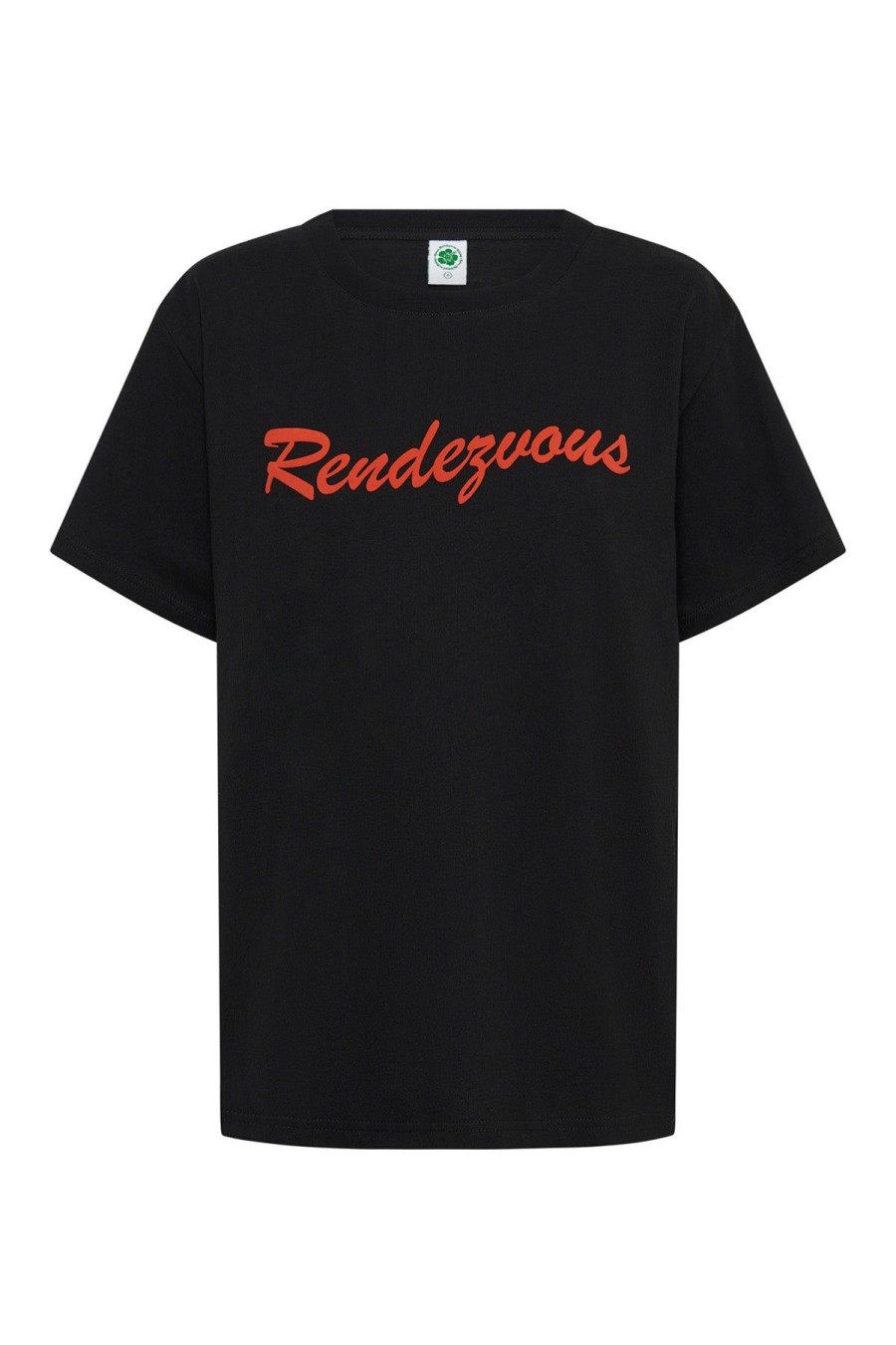 Women Emma Mulholland on Holiday Tees & Tops | Rendezvous Tee-Black/Red
