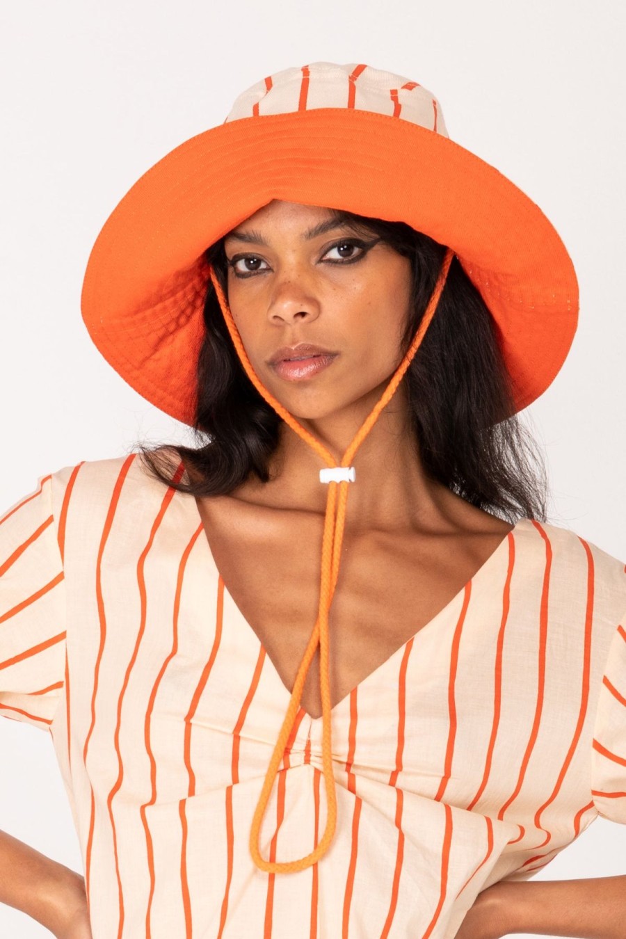 Accessories Emma Mulholland on Holiday | Thin Stripe Sun Hat