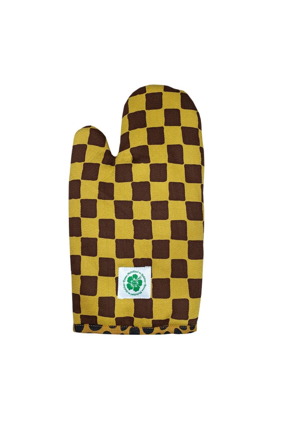 Accessories Emma Mulholland on Holiday | Check Oven Mitt-Brown/Gold