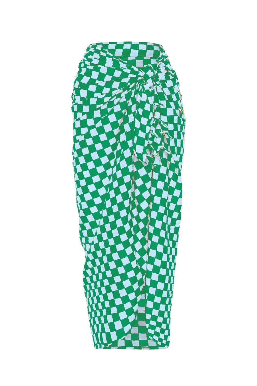 Accessories Emma Mulholland on Holiday | Check Sarong-Blue/Green