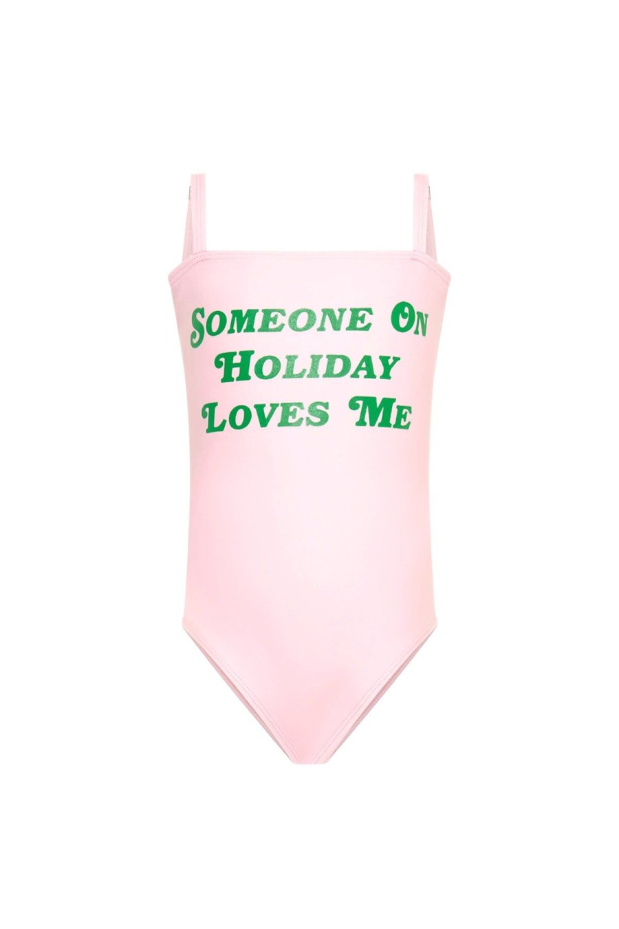 Kid Emma Mulholland on Holiday Kidswear | Someone On Holiday Kids One-Piece-Green/Pink