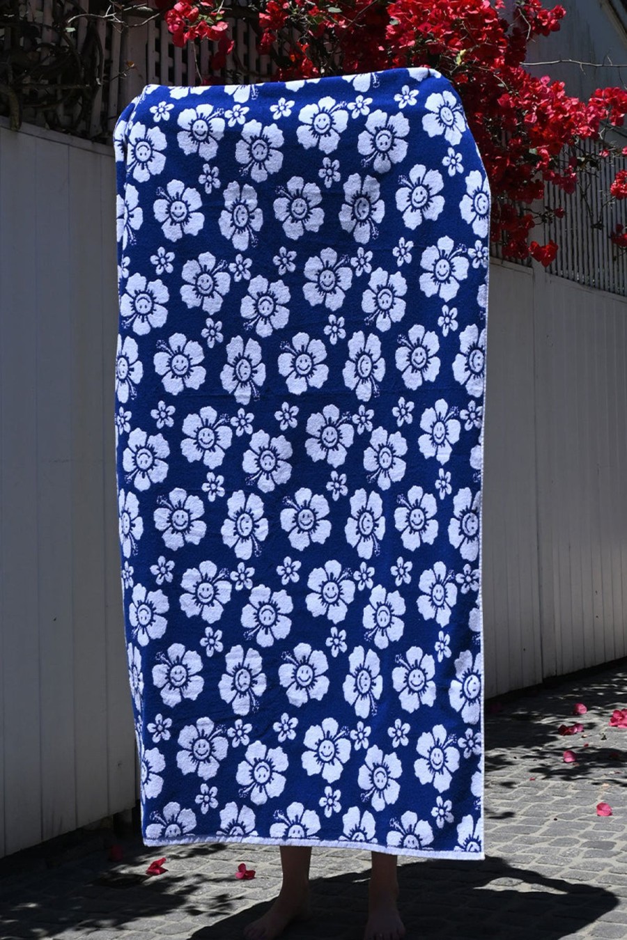 Accessories Emma Mulholland on Holiday | Blue Happy Hibiscus Towel